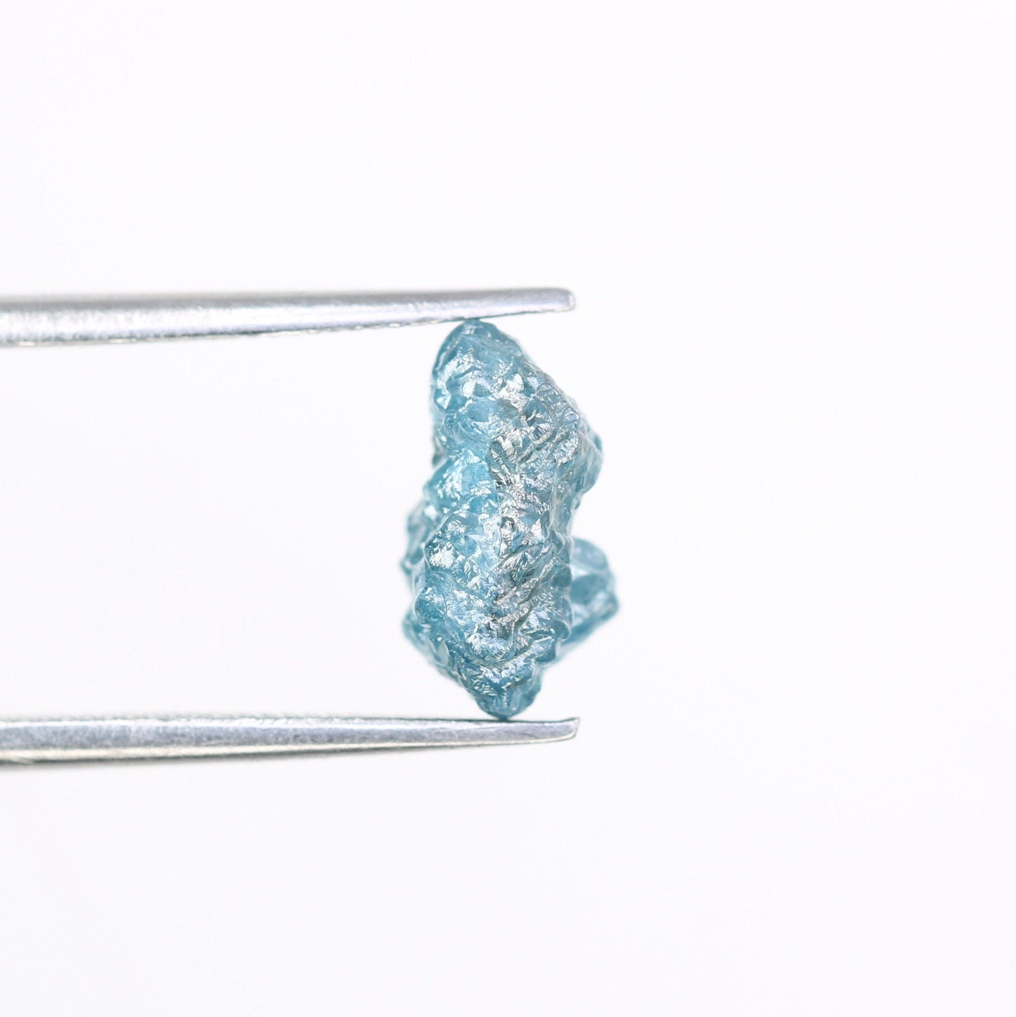 2.19 CT blue raw rough diamond natural uncut diamond loose diamonds for her antique wedding ring gifts for mom salt and pepper