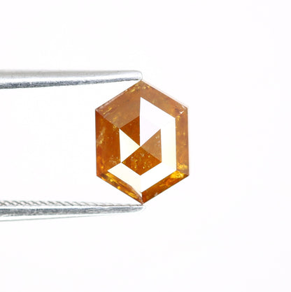 1.80 CT Salt and Pepper Hexagon Cut - Natural Loose Hexagon Shape -Unique Diamond for Ring - Special Gift for Her - Wholesaler of Diamond