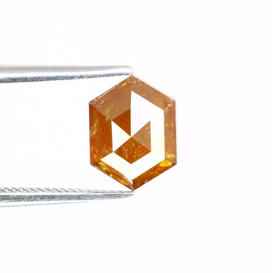 1.80 CT Salt and Pepper Hexagon Cut - Natural Loose Hexagon Shape -Unique Diamond for Ring - Special Gift for Her - Wholesaler of Diamond