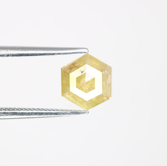 1.20 CT Salt and Pepper Hexagon Cut - Natural Loose Hexagon Shape -Unique Diamond for Ring - Special Gift for Her - Wholesaler of Diamond