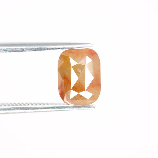 1.6 CT Red Emerald Cut Loose Diamond - Salt and Pepper Emerald Shape Diamond - Emerald For Wedding Ring - LABORDAY Offer - Customize Jewelry