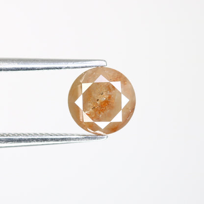 1.32 CT Natural Peach Rustic Brilliant Cut Diamond | Ideal for Wedding or Engagement Ring | Custom Gold Ring Setting