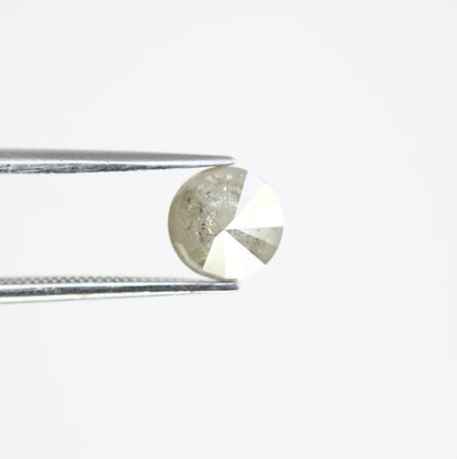 1.52 CT Grey Round Natural Brilliant Cut Diamond | Ideal for Multiple Occasions and Wedding Jewelry | Custom Gold Ring Setting