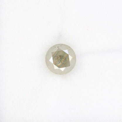 1.95 CT Grey Galaxy Round Brilliant Cut Diamond | Fancy Color for Wedding Band | Custom Wedding Band Design | Gold Ring Setting