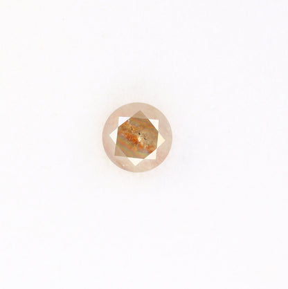 1.32 CT Natural Peach Rustic Brilliant Cut Diamond | Ideal for Wedding or Engagement Ring | Custom Gold Ring Setting