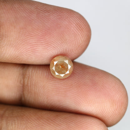 1.32 CT Natural Peach Rustic Brilliant Cut Diamond | Ideal for Wedding or Engagement Ring | Custom Gold Ring Setting