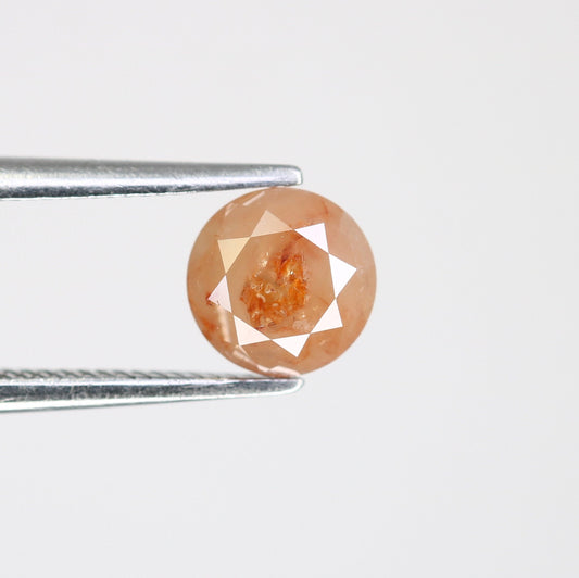 1.04 CT Red Round Brilliant Cut Diamond | Ideal for Engagement Ring | Perfect Anniversary Gift | Gift for Her | Custom Gold Ring Setting