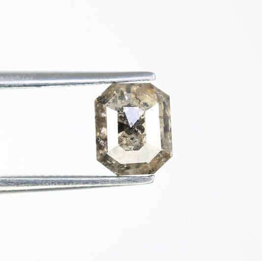 1.06 CT Emerald Cut Loose Diamond - Salt and Pepper Emerald Shape Diamond - Emerald For Wedding Ring - LABORDAY Offer - Customize Jewelry