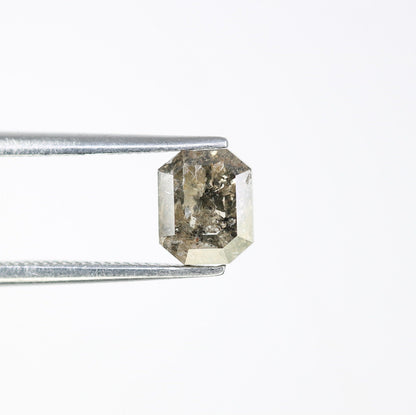 1.06 CT Emerald Cut Loose Diamond - Salt and Pepper Emerald Shape Diamond - Emerald For Wedding Ring - LABORDAY Offer - Customize Jewelry
