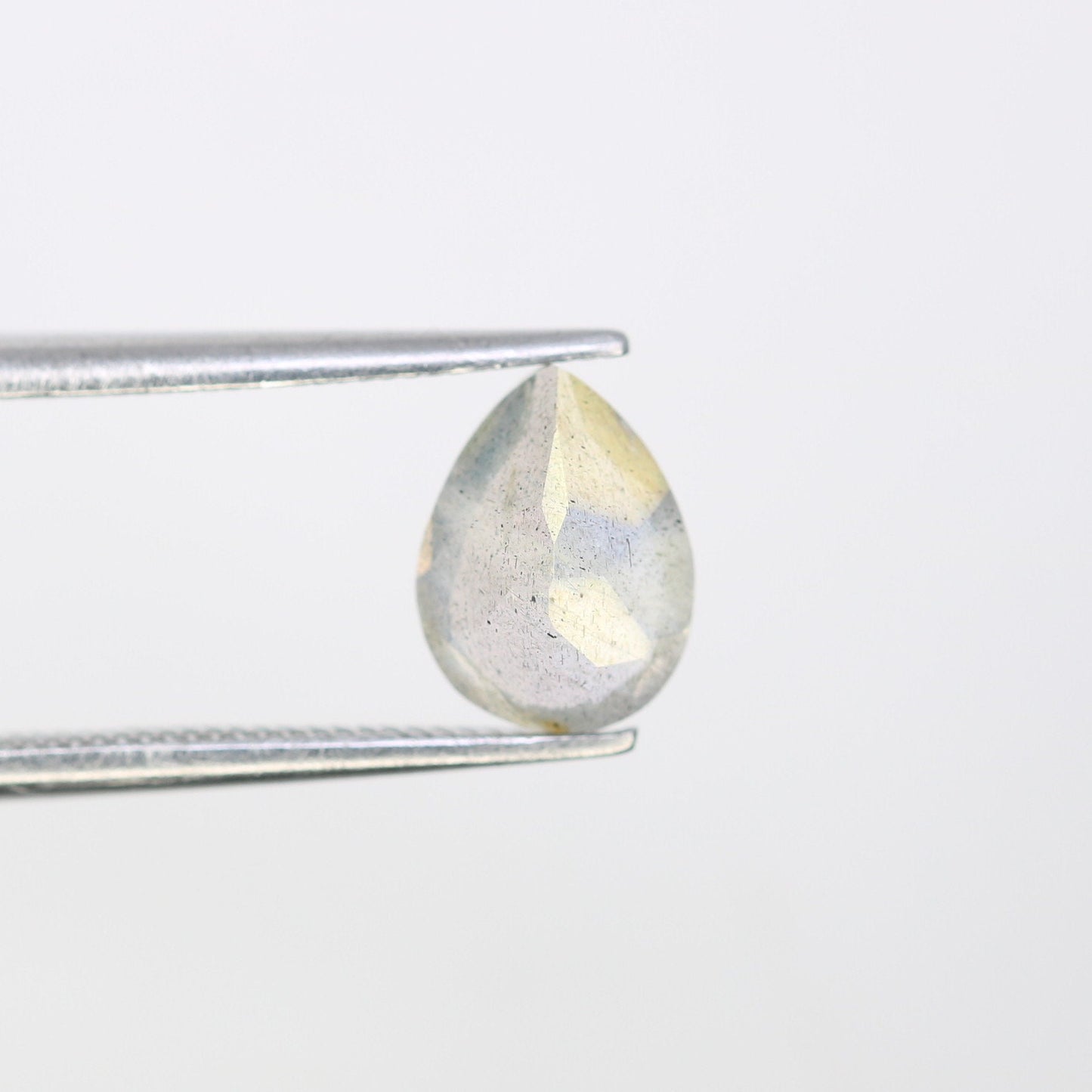 1.14 CT Pear Shape Labradorite Gemstone for Engagement Ring - Grey Stone for Wedding Jewelry and Gift for Daughter