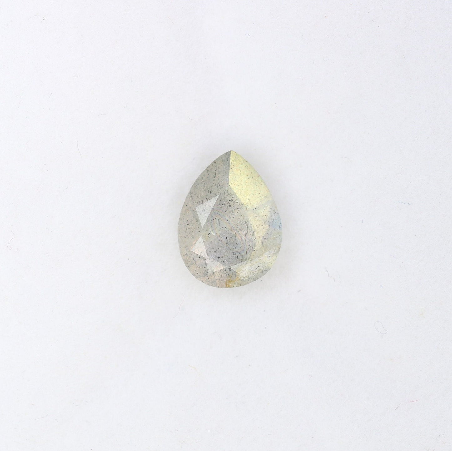 1.14 CT Pear Shape Labradorite Gemstone for Engagement Ring - Grey Stone for Wedding Jewelry and Gift for Daughter