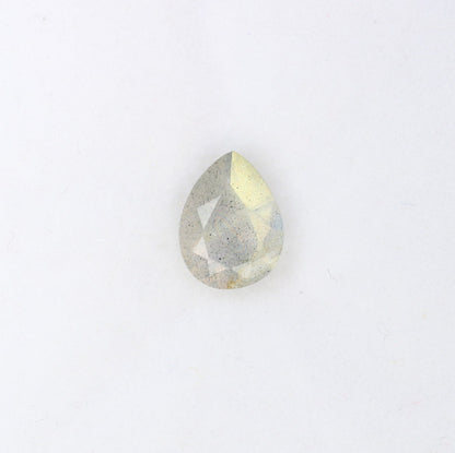 1.14 CT Pear Shape Labradorite Gemstone for Engagement Ring - Grey Stone for Wedding Jewelry and Gift for Daughter