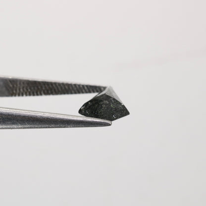 1.29 CT Gorgeous Black Rutile Kite Shaped Gemstone for Wedding Jewelry - Perfect Gift for Her with Gold Ring and Diamonds