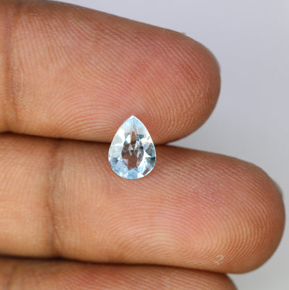 1.15 CT Pear Cut Aquamarine Blue Gemstone for Engagement Ring - Perfect for Wedding Jewelry and Gift for Loved Ones