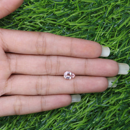 0.97 CT Natural Pink Morganite Pear Gemstone for Engagement Ring - Perfect Gift for Sister