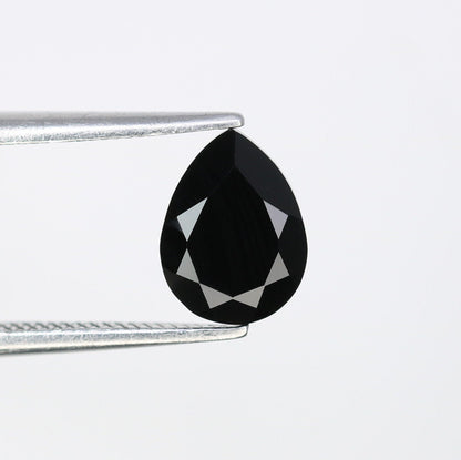 1.08 CT Black Pear Cut Gemstone for Weddings and Special Occasions - Elegant Pendant or Ring for Fine Jewelry
