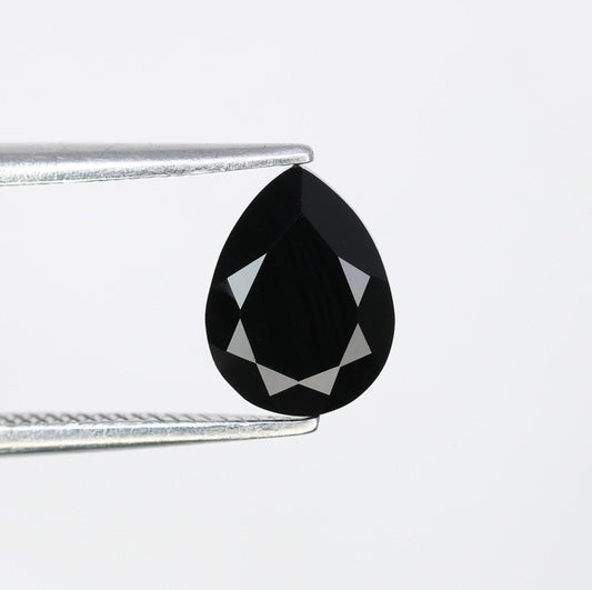 1.08 CT Black Pear Cut Gemstone for Weddings and Special Occasions - Elegant Pendant or Ring for Fine Jewelry