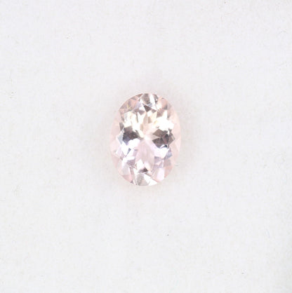 1.18 CT Pink Morganite Loose Gemstone - Oval Shape Natural Earth Mined Stone for Elegant Jewelry Designs