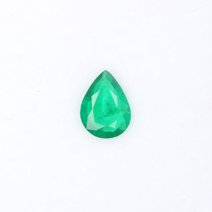 0.74 CT natural Colombian emerald pear shape gemstone - faceted loose gem for jewelry making