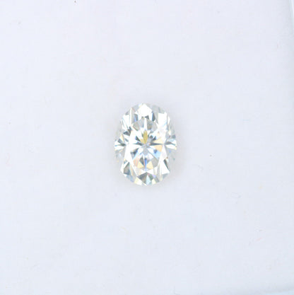 1.44 CT Moissanite Gemstone Oval Cut White Stone for Wedding Gift Perfect Proposal Ring and Jewelry for Daughter with Gold Ring and Diamond