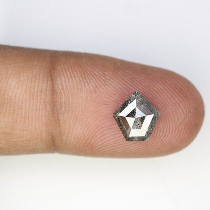 1.26 CT Geometric Shape Salt And Pepper Diamond For Wedding Jewlery | Engagement Riing | Fancy Colour DiamondFor Gold Ring Diamonds