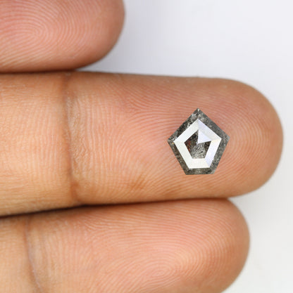 1.26 CT Geometric Shape Salt And Pepper Diamond For Wedding Jewlery | Engagement Riing | Fancy Colour DiamondFor Gold Ring Diamonds