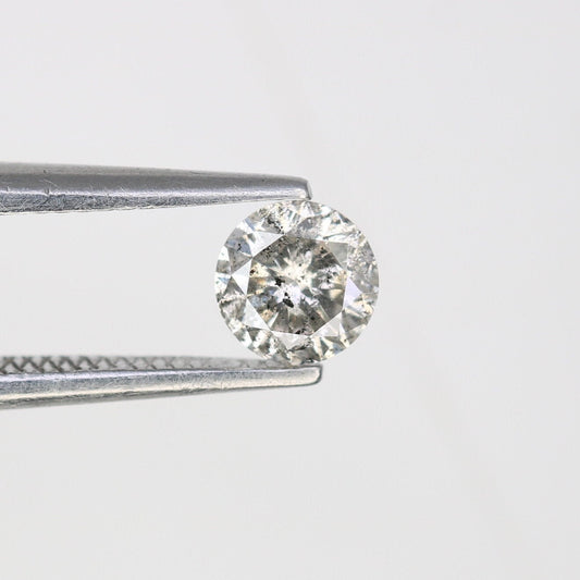 0.38 CT Natural Salt and Pepper Brilliant Cut Diamond |Ideal for Engagement Ring or Wedding Jewelry |Fancy Color Diamond |Gold Ring Diamonds