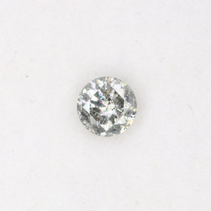 0.38 CT Loose Rustic Salt and Pepper Brilliant Cut Diamond | Ideal for Wedding Ring or Halo Set | Statement Jewelry | Gold Ring Diamonds