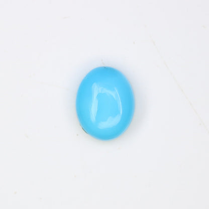 1.71 CT Rustic Natural Blue Turquoise Oval Cut Gemstone for Jewelry Perfect for Engagement Ring and Gift for Her with Gold Ring and Diamond