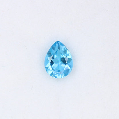 1.32 CT Swiss Blue Pear Shape Gem for Proposal Ring - Fancy Color Diamond for Customized Jewelry Making with Gold Ring