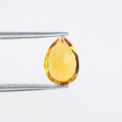 1.15 CT Natural Citrine Pear Cut Orange Gemstone for Engagement Ring - Ideal for Fine Jewelry and Diamonds