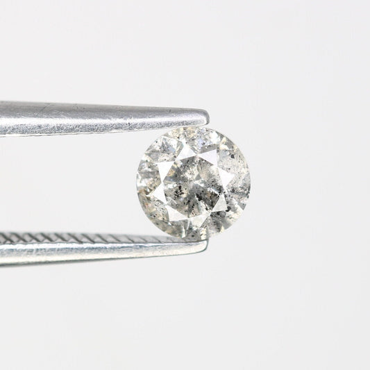 0.43 CT Natural Salt and Pepper Brilliant Cut Loose Diamond | Wedding or Birthday Gift | for Jewelry Making | Wholesale Price Diamonds