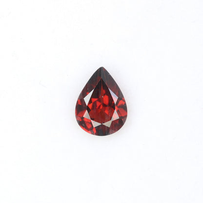 1.34 CT Elegant Red Pear Cut Garnet Gemstone for Weddings and Special Occasions - Perfect Gift for Daughter with Gold Ring and Diamonds