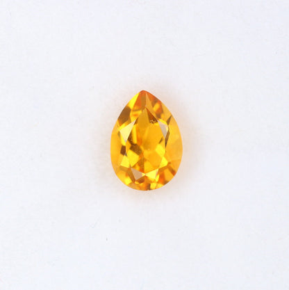 1.15 CT Natural Citrine Pear Cut Orange Gemstone for Engagement Ring - Ideal for Fine Jewelry and Diamonds