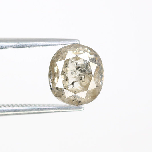 1.93 CT Oval Salt and Pepper Diamond - Unique Engagement Ring, Oval Halo Ring & Thoughtful Wedding Gift for Daughter or Girlfriend