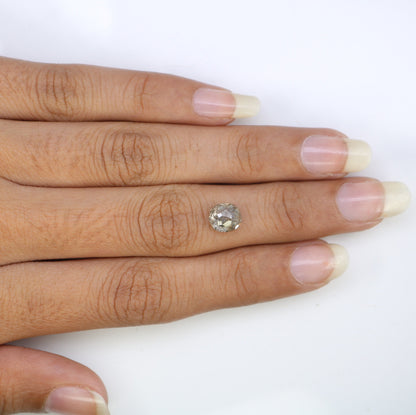 1.93 CT Oval Salt and Pepper Diamond - Unique Engagement Ring, Oval Halo Ring & Thoughtful Wedding Gift for Daughter or Girlfriend