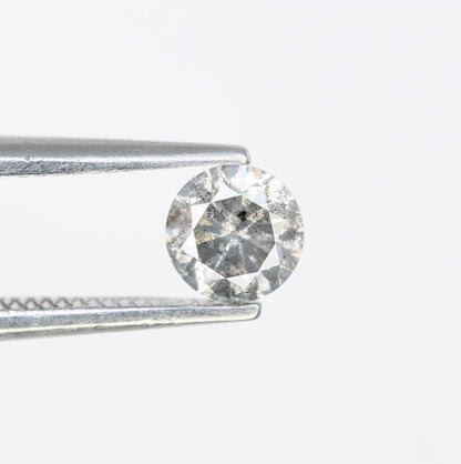0.4 CT Natural Salt and Pepper Brilliant Cut Rustic Diamond | Multiple Occasions, Wedding, or Gifts for Wife or Sister | Custom Gold Ring