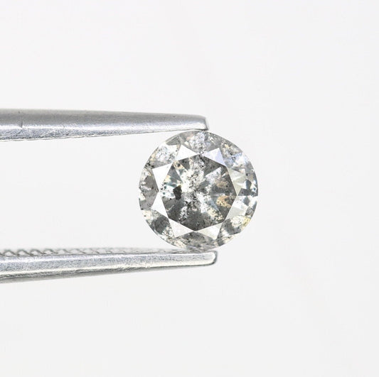 0.41 CT Natural Salt and Pepper Brilliant Cut Loose Diamond |Perfect for Proposal Ring, Diamond Pendant, or Gift for Her |Gold Ring Diamonds