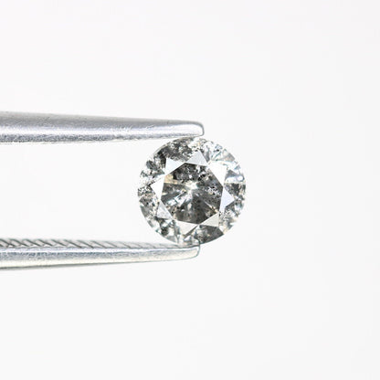 0.41 CT Salt and Pepper Round Brilliant Cut Diamond | Ideal for Engagement or Wedding Ring | Perfect Gift for Wife | Gold Ring Diamonds