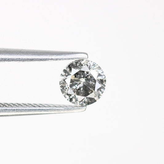 0.41 CT Salt and Pepper Round Brilliant Cut Diamond | Ideal for Engagement or Wedding Ring | Perfect Gift for Wife | Gold Ring Diamonds