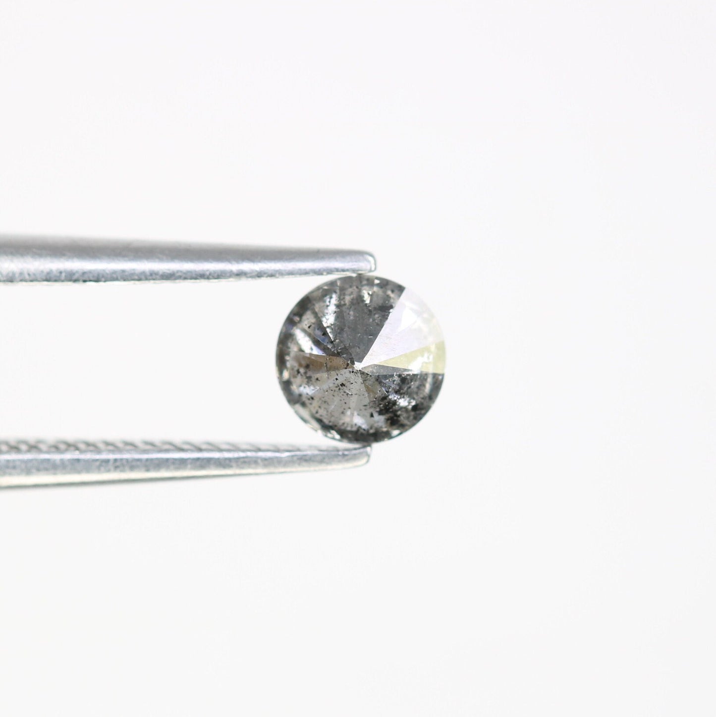 0.41 CT Salt and Pepper Round Brilliant Cut Diamond | Ideal for Engagement or Wedding Ring | Perfect Gift for Wife | Gold Ring Diamonds