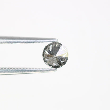 0.41 CT Salt and Pepper Round Brilliant Cut Diamond | Ideal for Engagement or Wedding Ring | Perfect Gift for Wife | Gold Ring Diamonds