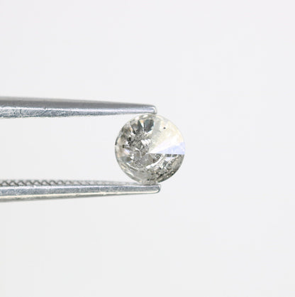0.42 CT Salt and Pepper Diamond | Brilliant Cut Natural Stone for Wedding Jewelry & Custom Designs | Ideal Gift for Daughter