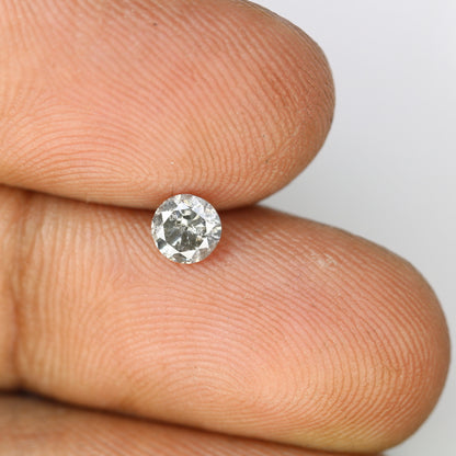 0.41 CT Natural Salt and Pepper Brilliant Cut Loose Diamond |Perfect for Proposal Ring, Diamond Pendant, or Gift for Her |Gold Ring Diamonds