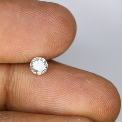 0.42 CT Salt and Pepper Diamond | Brilliant Cut Natural Stone for Wedding Jewelry & Custom Designs | Ideal Gift for Daughter