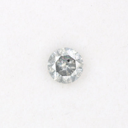 0.4 CT Natural Salt and Pepper Brilliant Cut Rustic Diamond | Multiple Occasions, Wedding, or Gifts for Wife or Sister | Custom Gold Ring