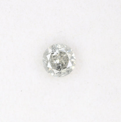 0.42 CT Salt and Pepper Diamond | Brilliant Cut Natural Stone for Wedding Jewelry & Custom Designs | Ideal Gift for Daughter