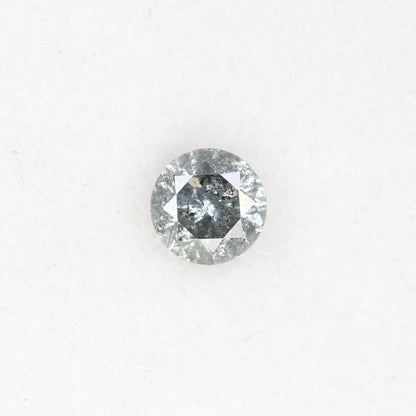 0.41 CT Salt and Pepper Round Brilliant Cut Diamond | Ideal for Engagement or Wedding Ring | Perfect Gift for Wife | Gold Ring Diamonds
