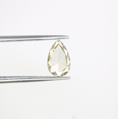 Loose Rose Cut Pear Diamond for Engagement Ring | Rustic Diamond for Gold Ring | Unique Gemstone for Custom Jewelry
