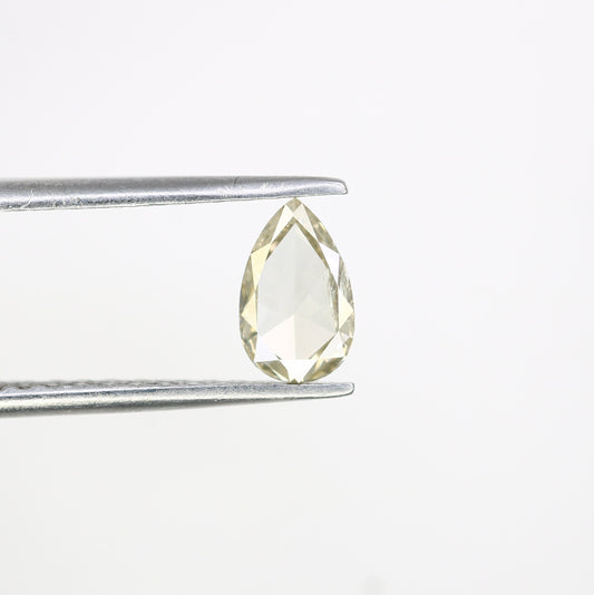 Loose Rose Cut Pear Diamond for Engagement Ring | Rustic Diamond for Gold Ring | Unique Gemstone for Custom Jewelry